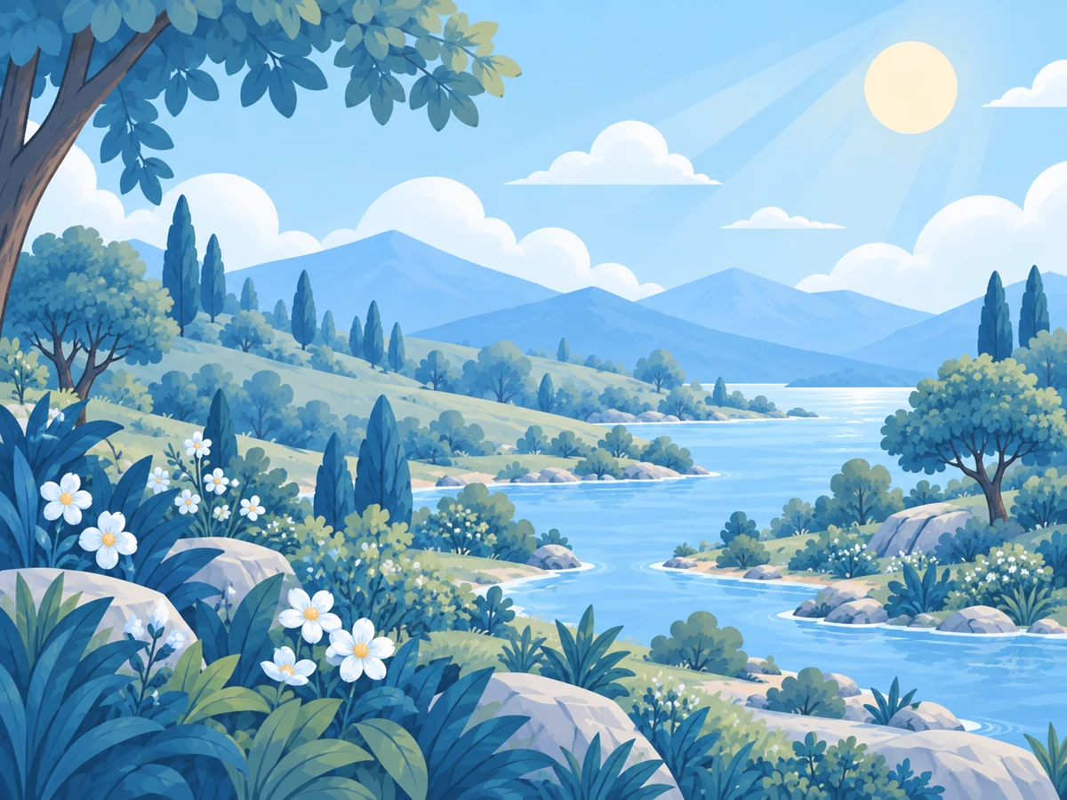 Land, seas, and growing things