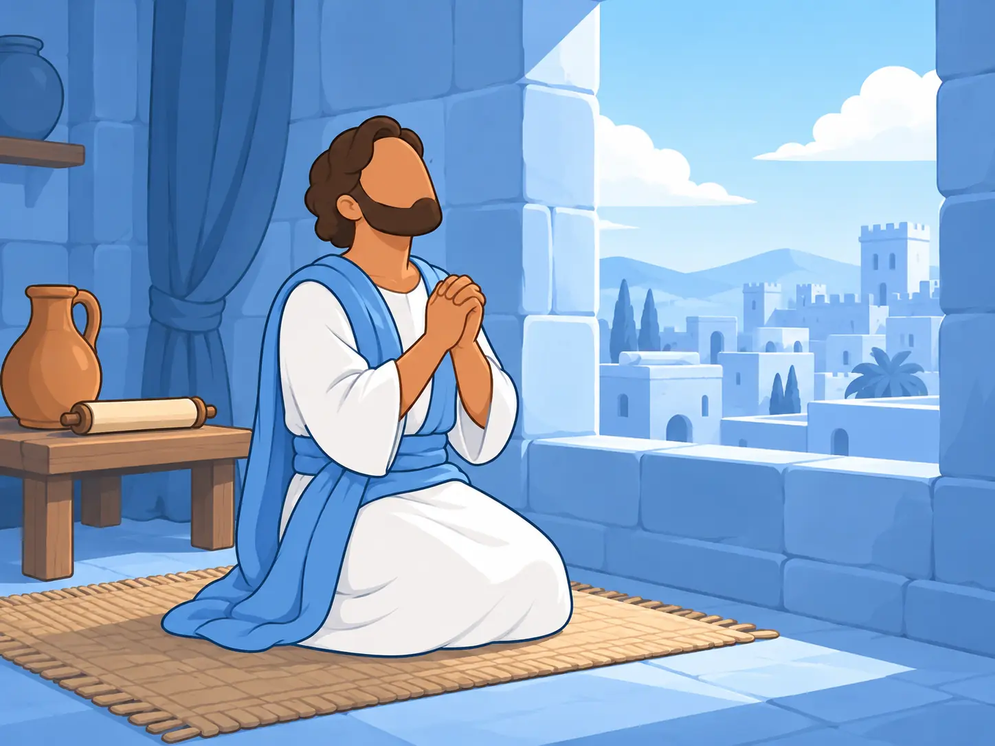 Daniel continues to pray