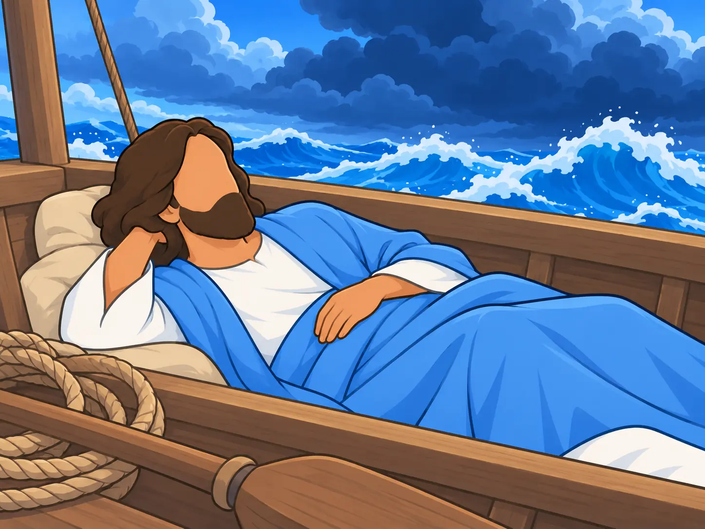 Jesus sleeps