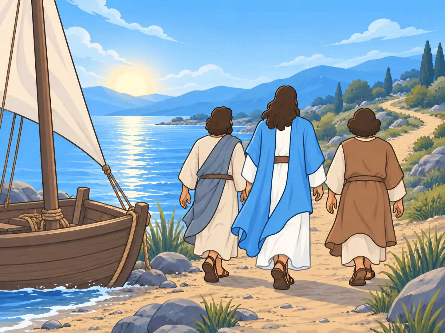 They reach the far shore