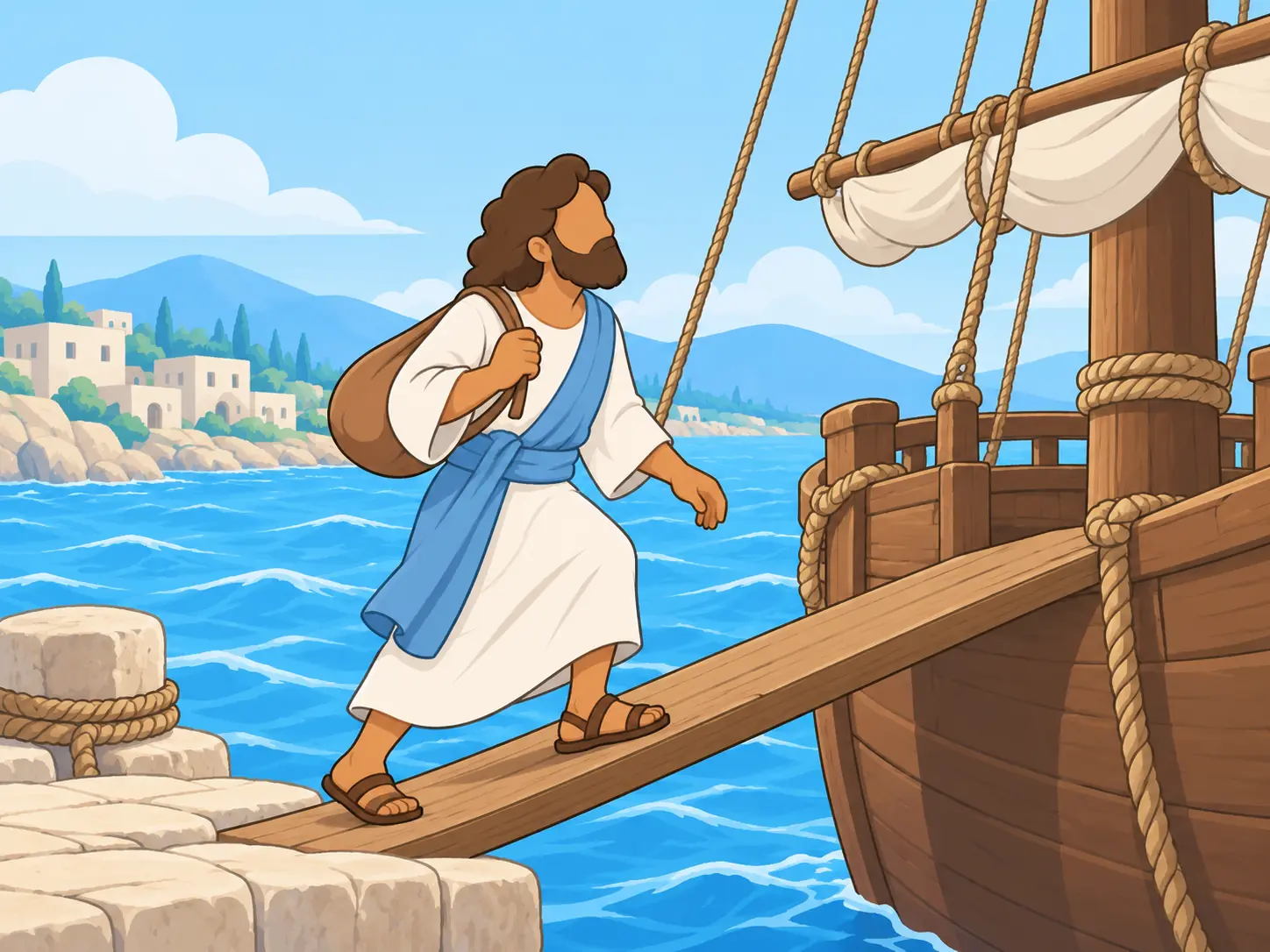 Jonah sails away