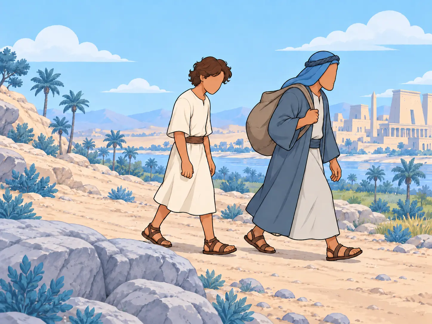 Joseph is taken toward Egypt