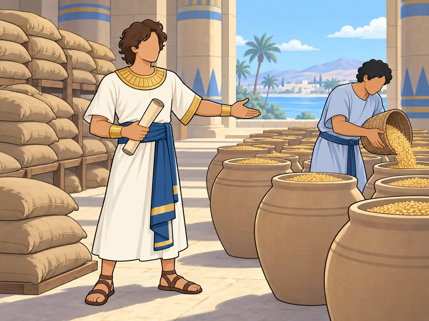 Joseph prepares Egypt
