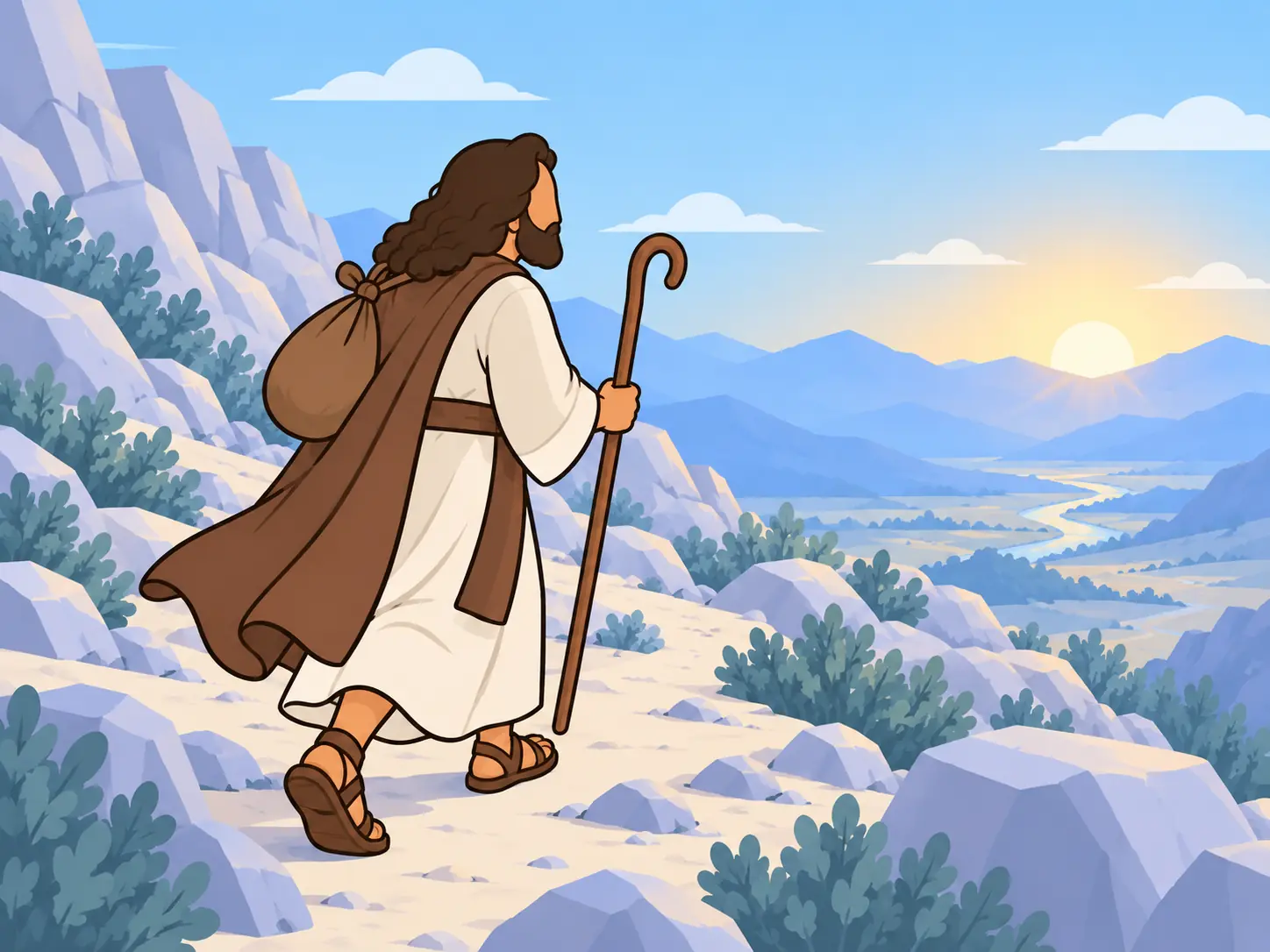 Moses sets out